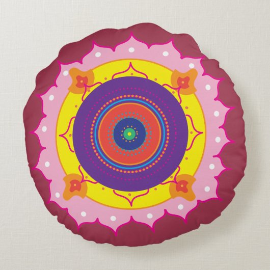 Zen Cushion Rundes Kissen (Rückseite)