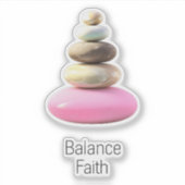 Zen dachte Gleichgewicht Glauben Aufkleber (Vorderseite)