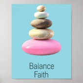 Zen dachte Gleichgewicht Glauben Poster (Vorne)