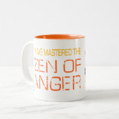 Zen der Ärger-schäumenden Tasse (Vorderseite Links)