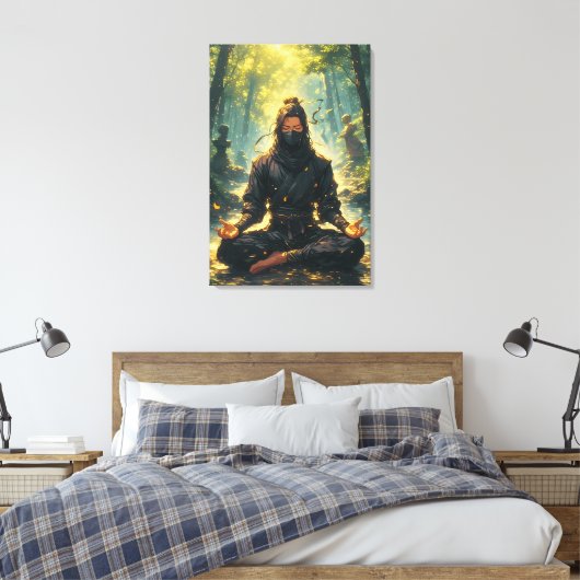 Zen des Schattenkriegers Leinwanddruck (Insitu (Schlafzimmer))
