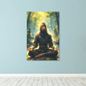 Zen des Schattenkriegers Leinwanddruck (Insitu (Holzboden))