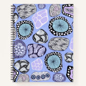 Zen Design (Lila) Zeichn- und Schreibschrift-Journ Notizblock (Vorderseite)