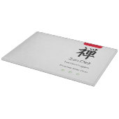 Zen Diät essen mehr Veggies Schneidebrett (Ecke)