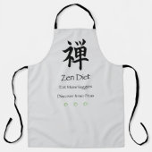 Zen Diät essen mehr Veggies Schürze (Vorderseite)