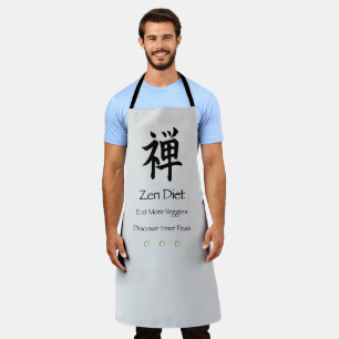 Zen Diät essen mehr Veggies Schürze