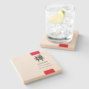 Zen Diät essen mehr Veggies Steinuntersetzer