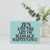 ZEN & Die Kunst der MASSAGE Postkarte (Stehend Vorderseite)
