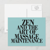 ZEN & Die Kunst der MASSAGE Postkarte (Vorne/Hinten)