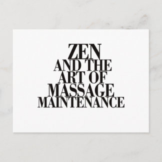 ZEN & Die Kunst der MASSAGE Postkarte