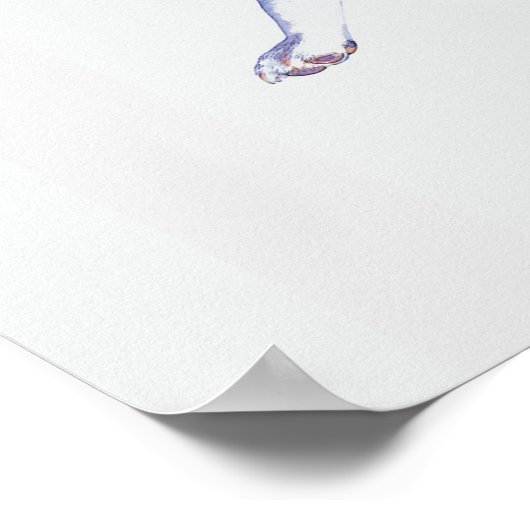 Zen Dog Triptych Poster (Ecke)