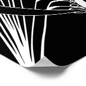 Zen Doodle Aduloring Poster mit schwarzem Hintergr (Ecke)