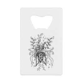 Zen Doodle Art: Blume Ornamente filigran - Geldbeutel Flaschenöffner