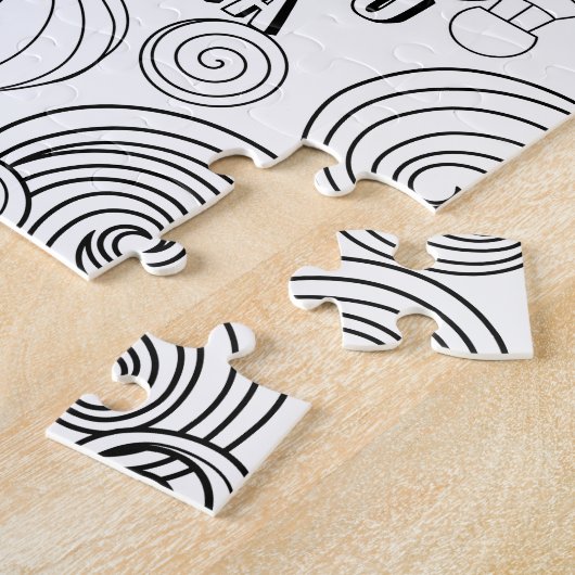 Zen Doodle Art Wirbel Ballons Erwachsene Farben Puzzle (Seite)