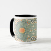 Zen Doodle Tasse - Abstraktes Mandala Design beruh (Vorderseite Links)