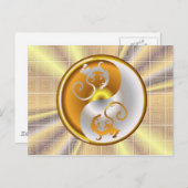 Zen Dragons Postkarte (Vorne/Hinten)