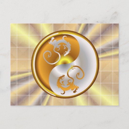 Zen Dragons Postkarte (Vorderseite)
