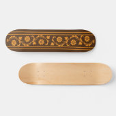 Zen Earthtone Niedlich florales Grafikdesign Skateboard (Horizontal)