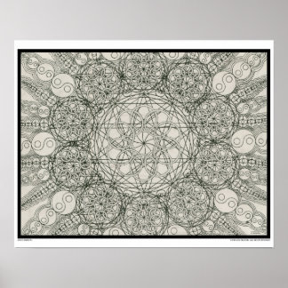 Zen Elemental Coloring Poster