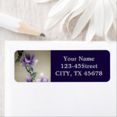 Zen Embroidery lila Magnolia Blume (Insitu)