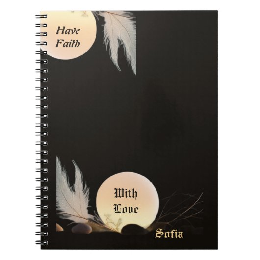 Zen Encouragement & Peace Minimalist Photo Notizblock (Vorderseite)