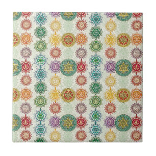 Zen-Energie-Symbol-Mandala-Designmuster-Kunst Fliese