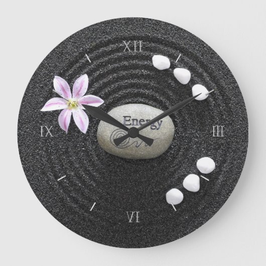 Zen Energy Große Wanduhr (Vorderseite)