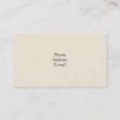 Zen Enso Business Card Visitenkarte (Rückseite)