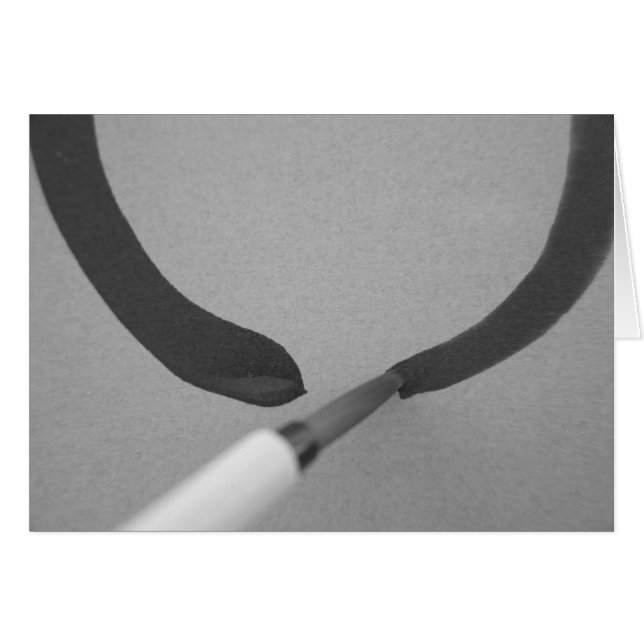 Zen Enso Calligraphy Brush (Vorderseite (Horizontal))