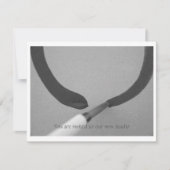 Zen Enso Calligraphy Brush Einladung (Vorderseite)