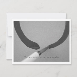 Zen Enso Calligraphy Brush Einladung