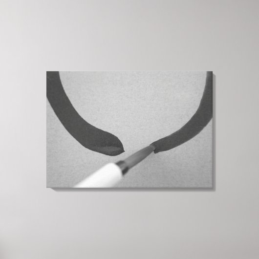 Zen Enso Calligraphy Brush Leinwanddruck (Vorderseite)