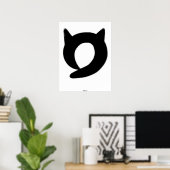 Zen Enso Cat Poster (Heimbüro)