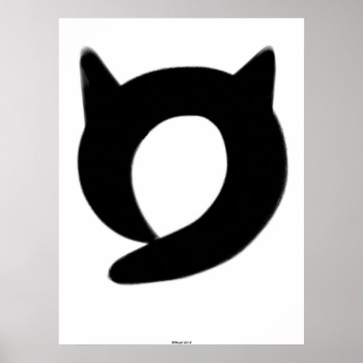 Zen Enso Cat Poster (Vorne)