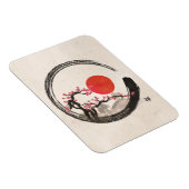 Zen Enso Circle and Sakura Tree Magnet (Rechte Seite)