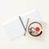 Zen Enso Circle and Sakura Tree Notizblock (Innenseite)