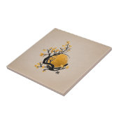 Zen Enso Circle, Golden Sun und Sakura Blossom Fliese (Seite)