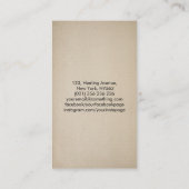 Zen Enso Circle, Golden Sun und Sakura Blossom Visitenkarte (Rückseite)