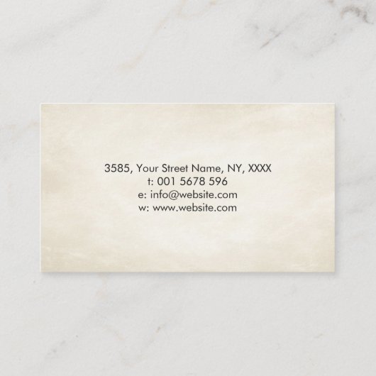 Zen Enso Circle Sakura Visitenkarte (Rückseite)