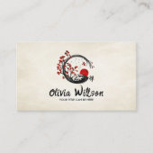 Zen Enso Circle Sakura Visitenkarte (Vorderseite)