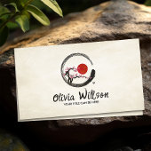 Zen Enso Circle Sakura Visitenkarte