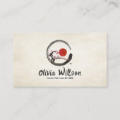 Zen Enso Circle Sakura Visitenkarte (Vorderseite)