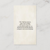 Zen Enso Circle, Sun und Red Sakura Blossom Visitenkarte (Rückseite)