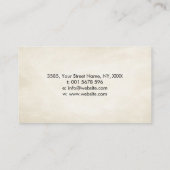 Zen Enso Circle, Sun und Red Sakura Blossom Visitenkarte (Rückseite)