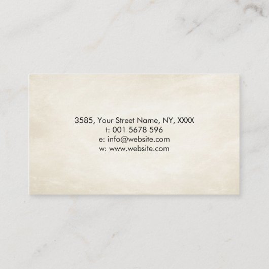 Zen Enso Circle, Sun und Red Sakura Blossom Visitenkarte (Rückseite)