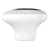 Zen Enso Circle und Zen Steine - Wasserfarbe Keramikknauf (Seitenansicht)