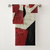 Zen-Ensō-Kreis mit Kanji-Potenzial Badhandtuch Set (Insitu)