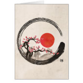 Zen Enso Kreis und Kirschblüte-Baum (Vorne)