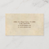 Zen-Enso-Kreis und Zen-Steine - flüssiger Marmor Visitenkarte (Rückseite)