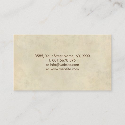 Zen-Enso-Kreis und Zen-Steine - flüssiger Marmor Visitenkarte (Rückseite)